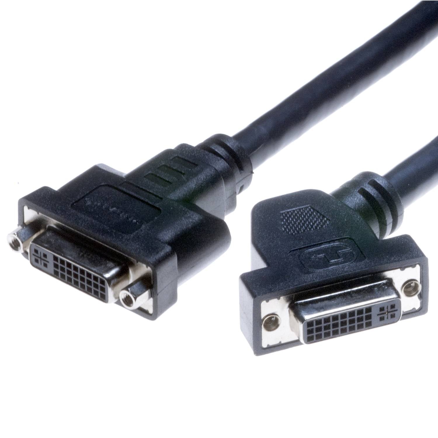 Lyndahl LKPK004 DVI-I Adapterkabel mit Winkelbuchse 0,2 m